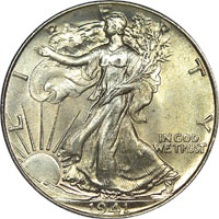 Walking Liberty Half Dollar Obverse